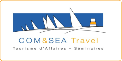 logo com & sea travel